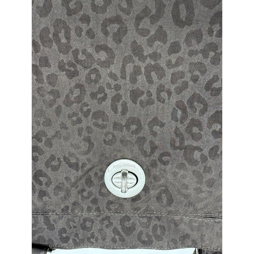 Baggallini All Around Tote Brown Animal Print Lightweight Waterproof - Picture 3 of 16